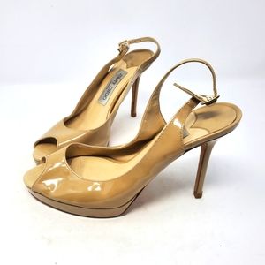 Jimmy Choo Nude Patent Pumps